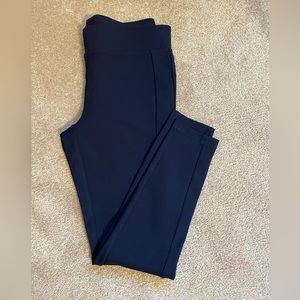 Loft Navy Seamed Ponte Leggings, size M